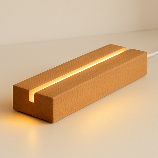 Podstawka drewniana z LED