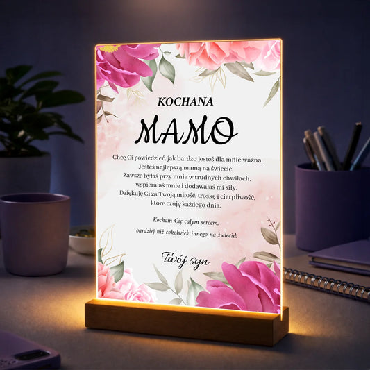 Oryginalny prezent dla mamy na Dzień Matki – Twój tekst na szkle