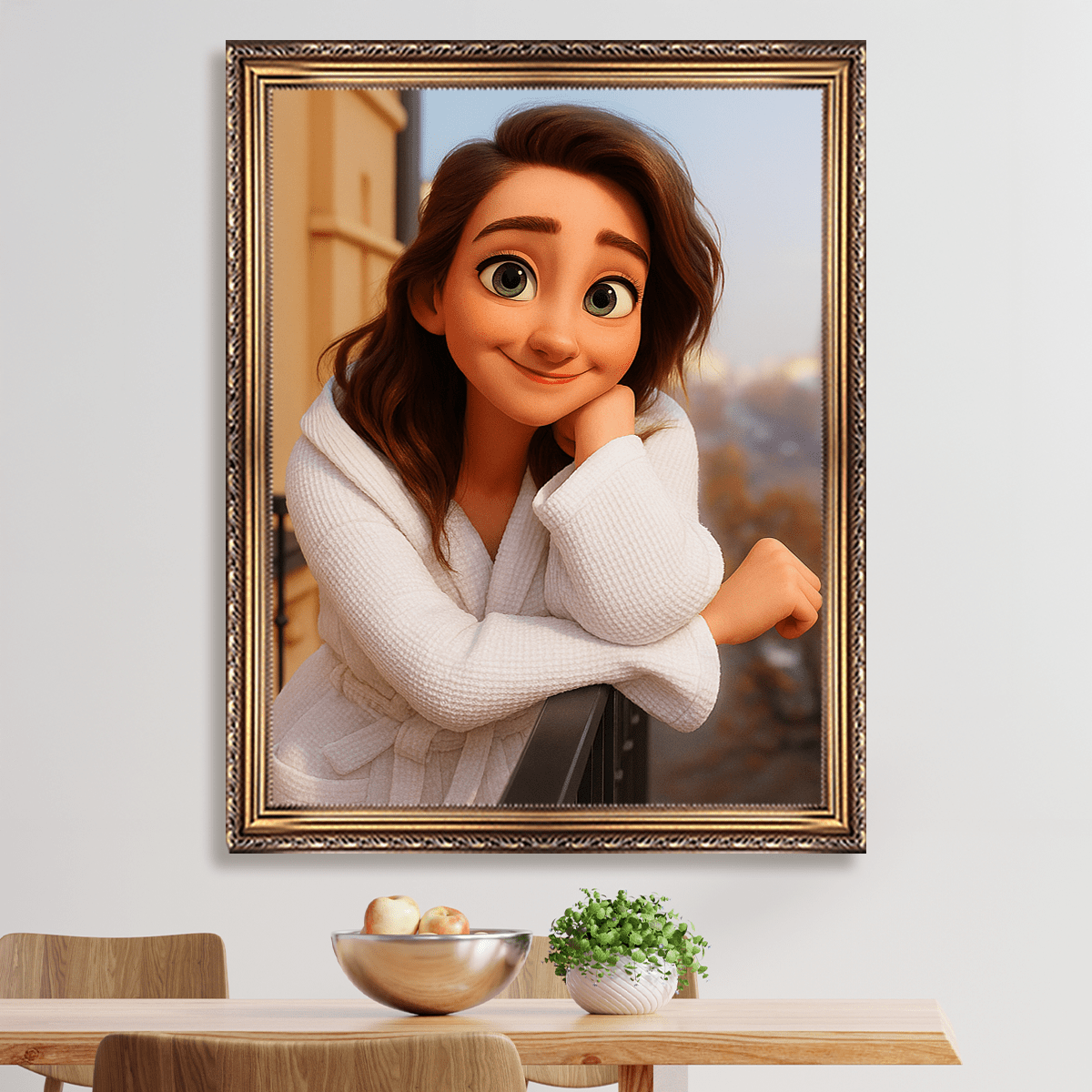 Image of Bajkowy portret dziewczyny - obraz na płótnie z Twojego zdjęcia - Wymaluj Prezent