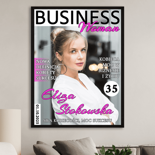Business Woman - plakat z Twojego zdjęcia