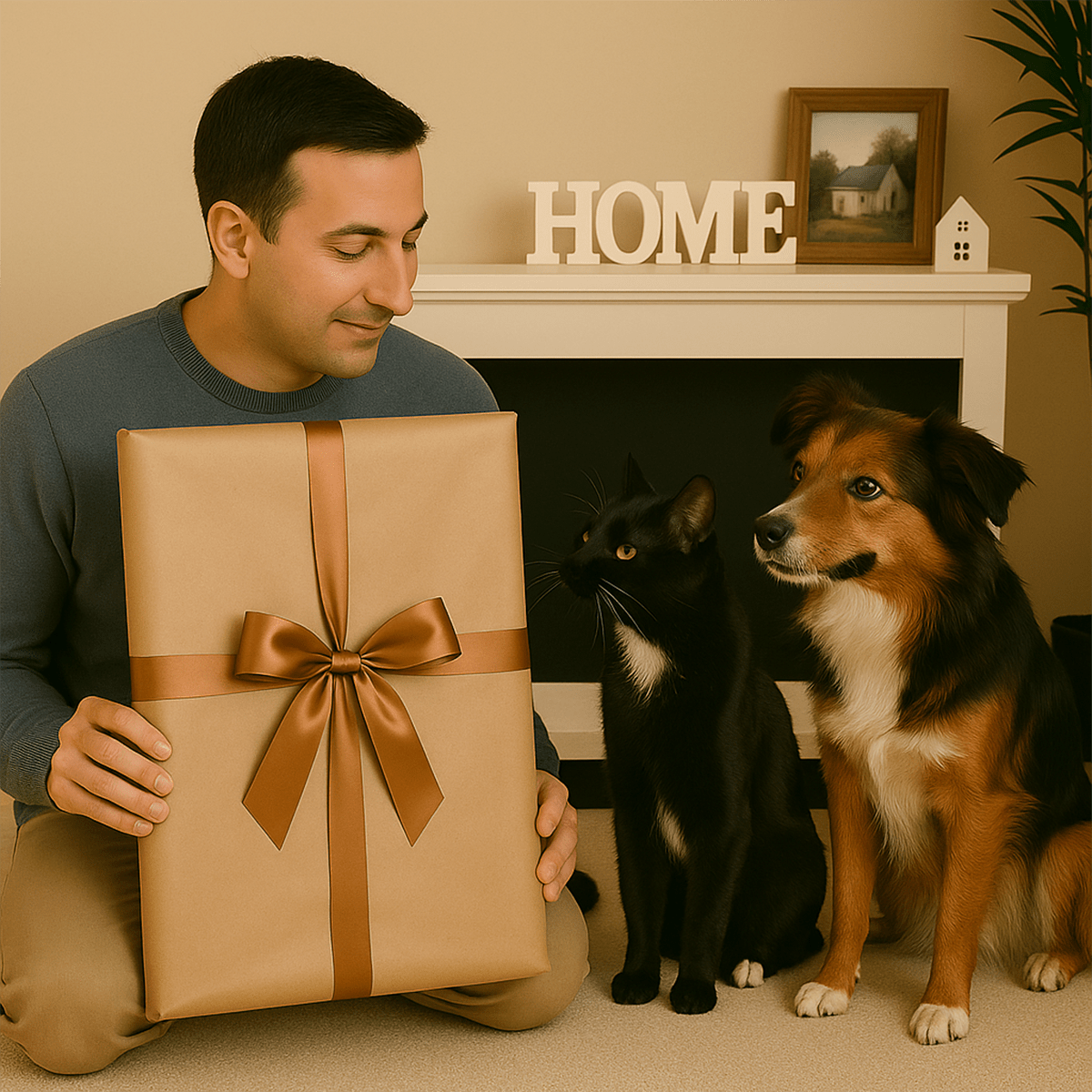 Image of Duet futrzastych przyjaciół - obraz na płótnie z Twojego zdjęcia - Wymaluj Prezent