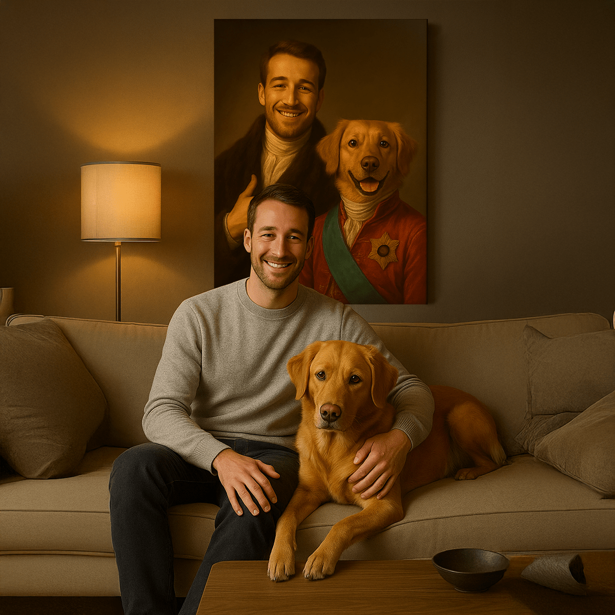 Dwaj arystokraci - obraz na płótnie z Twojego zdjęcia - Wymaluj Prezent