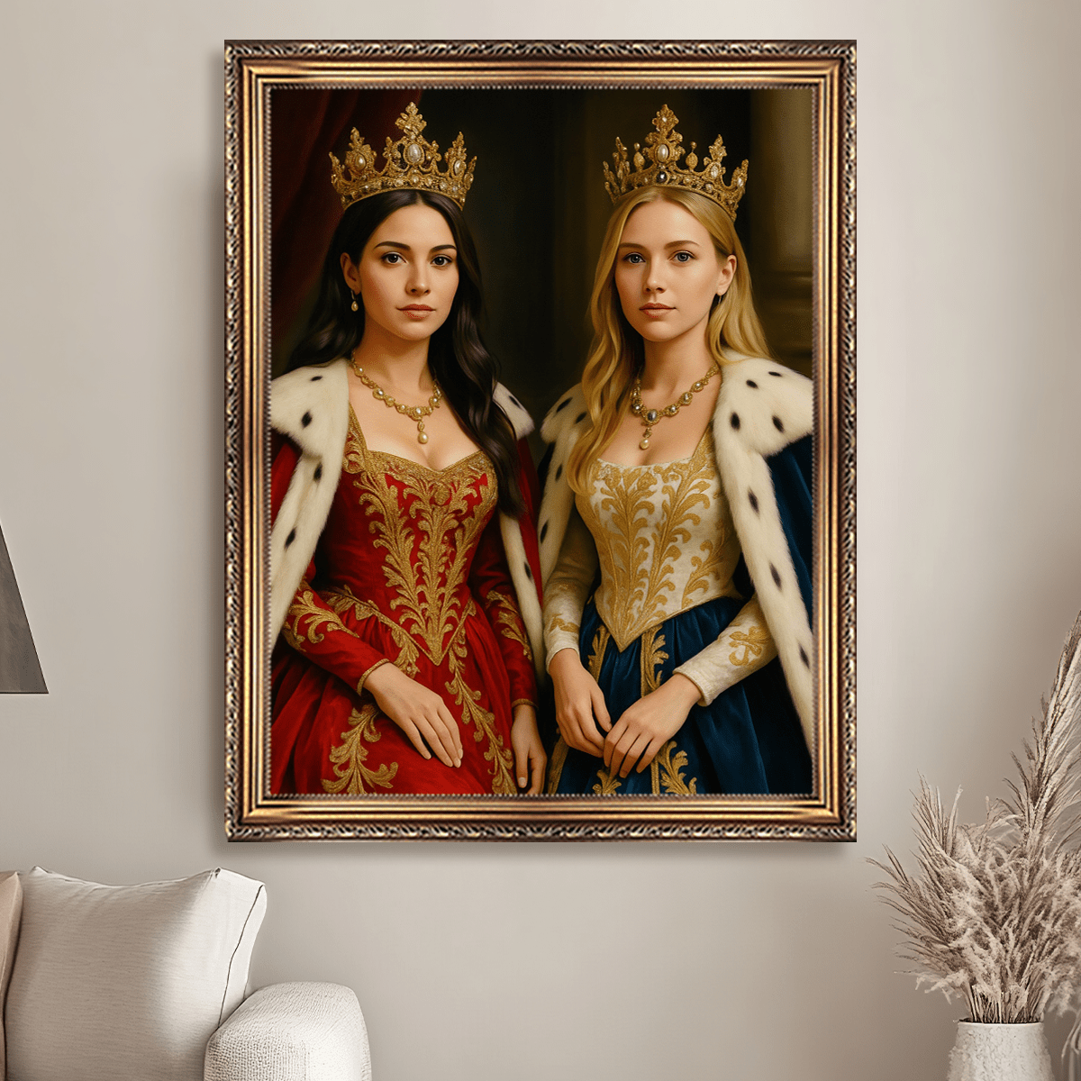 Image of Dwie królowe - obraz na płótnie z Twojego zdjęcia - Wymaluj Prezent