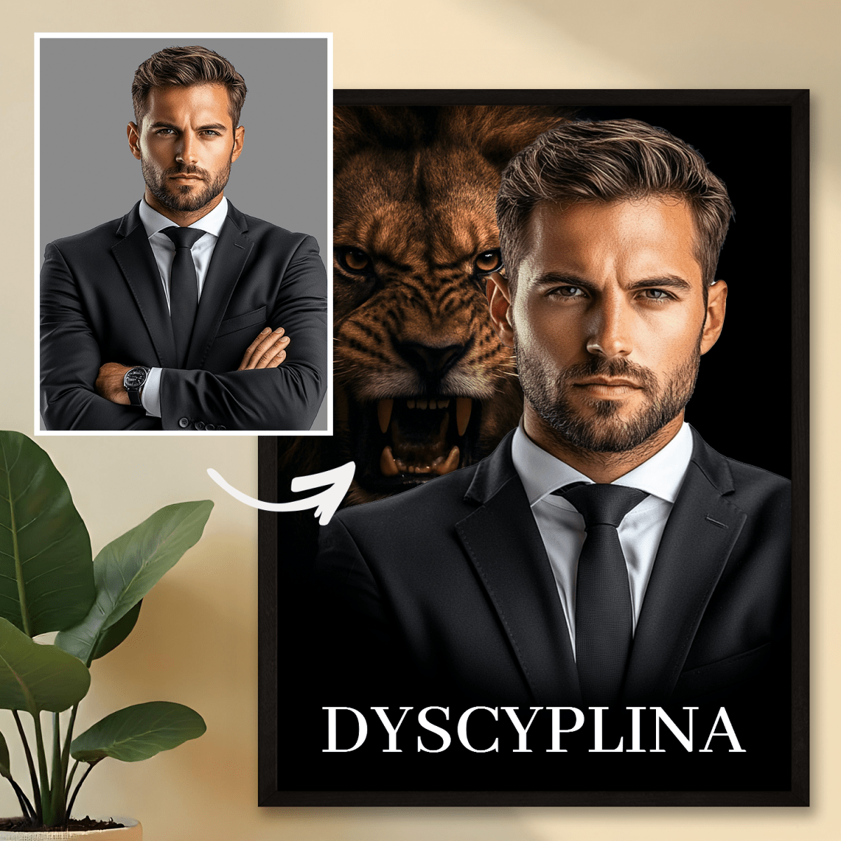 Dyscyplina - plakat z Twojego zdjęcia - Wymaluj Prezent