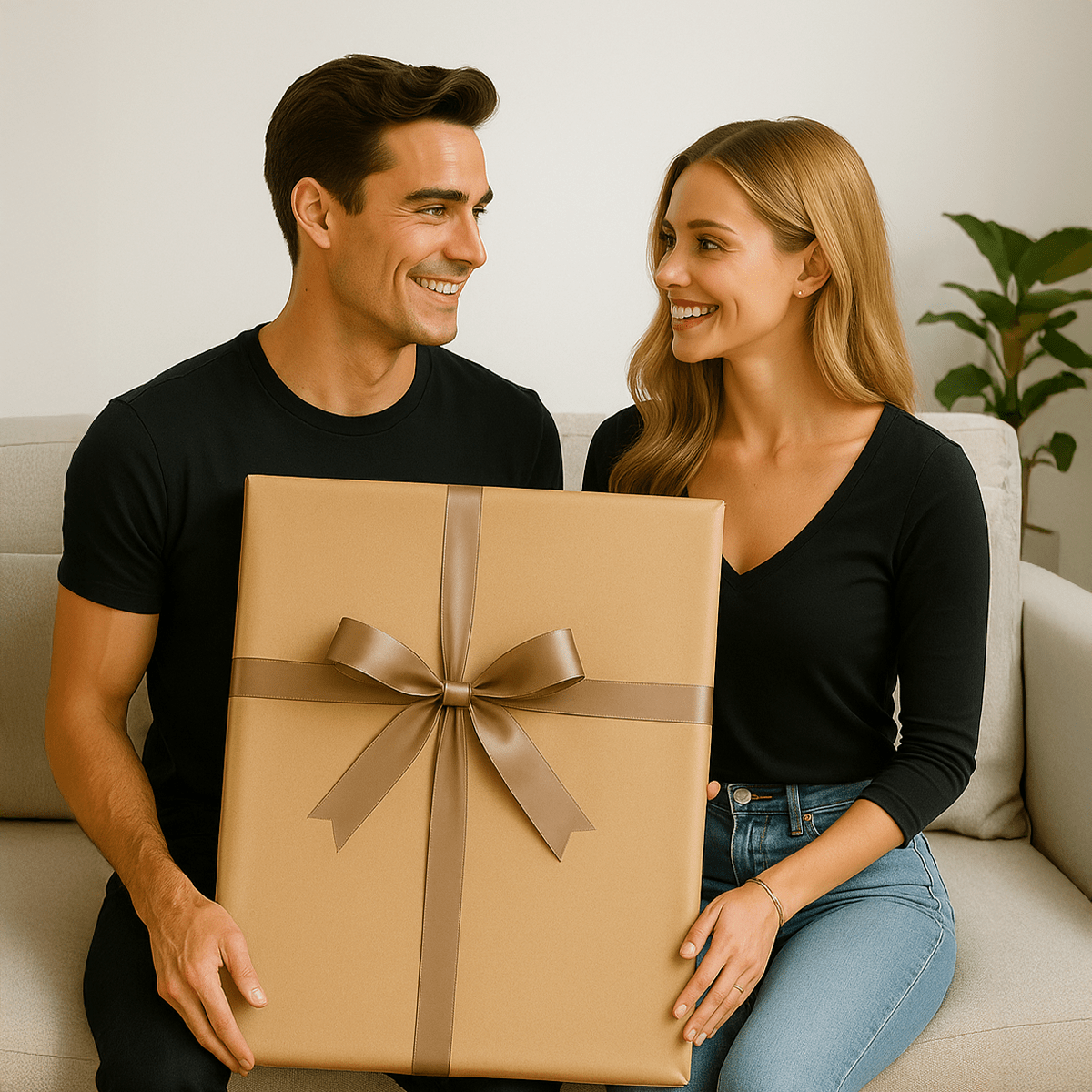 Image of Elegancka para - obraz na płótnie z Twojego zdjęcia - Wymaluj Prezent