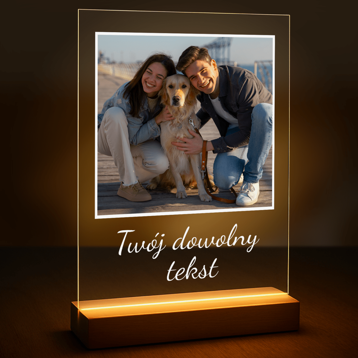 Fotografia z dowolnym napisem - druk na szkle z Twojego zdjęcia - Wymaluj Prezent