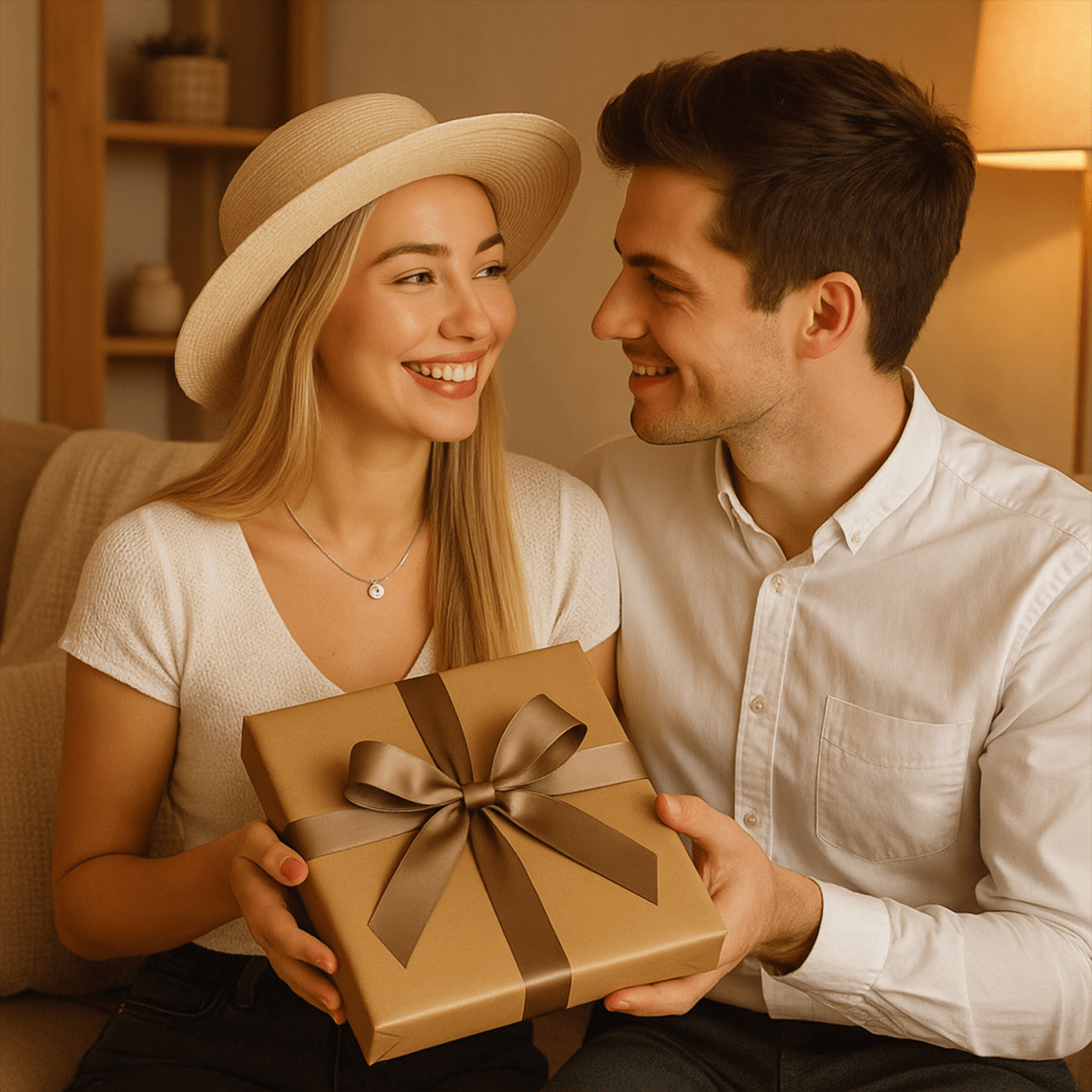 Fotografia zakochanej pary + dowolny napis - druk na szkle z Twojego zdjęcia - Wymaluj Prezent