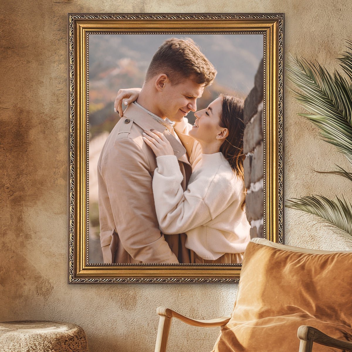 Fotografia zakochanej pary - zdjęcie na płótnie - Wymaluj Prezent