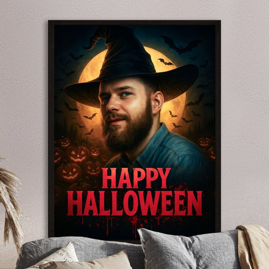 Happy Halloween - plakat z Twojego zdjęcia