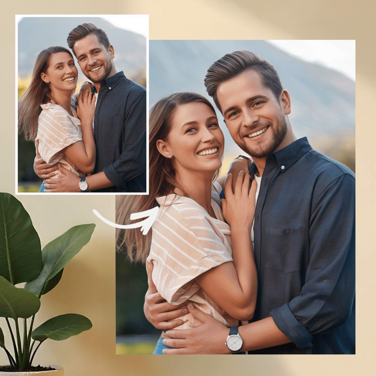 Historia miłości jak z filmu - druk na szkle, portret z Twojego zdjęcia - Wymaluj Prezent