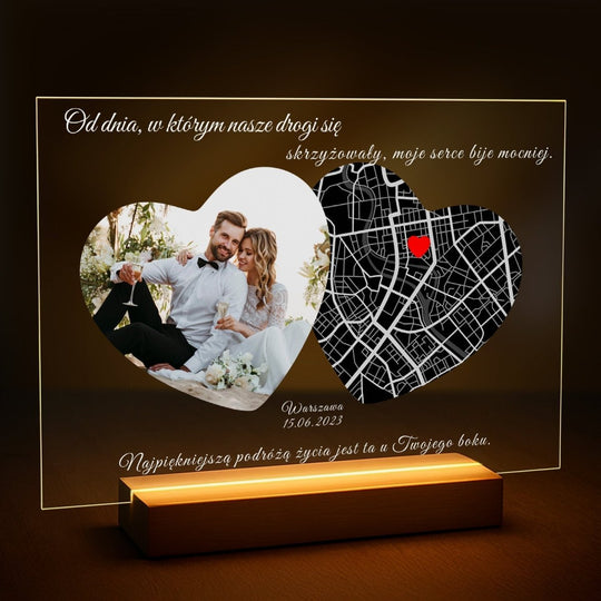 Jak skrzyżowały się nasze drogi - druk na szkle z Twojego zdjęcia