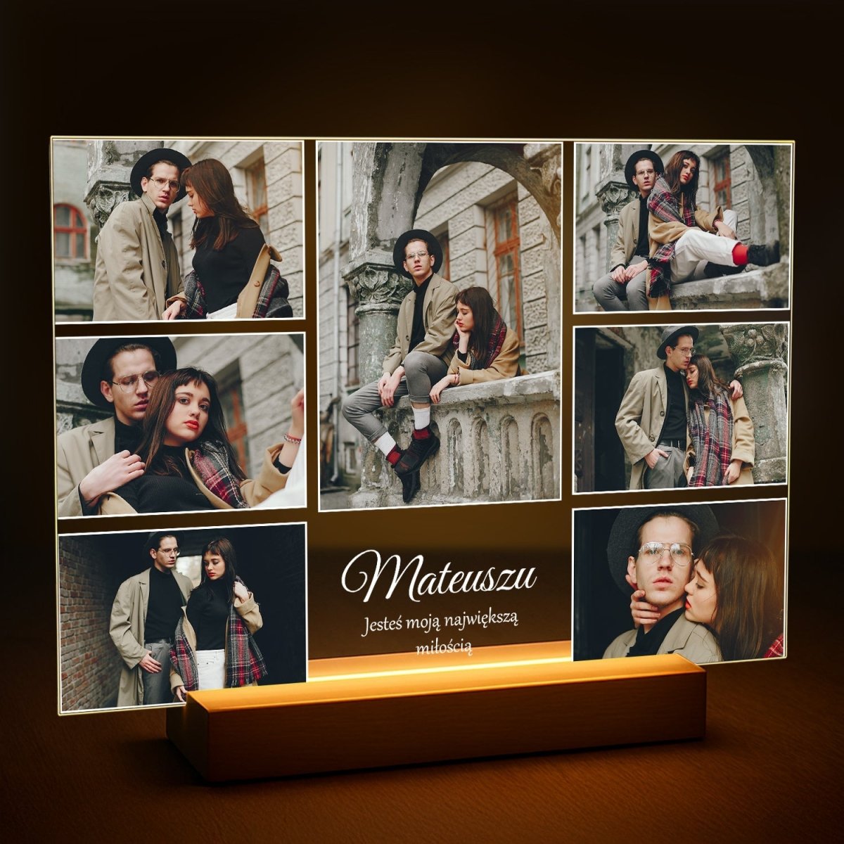 Jesteś moją największą miłością - druk na szkle z Twojego zdjęcia - Wymaluj Prezent