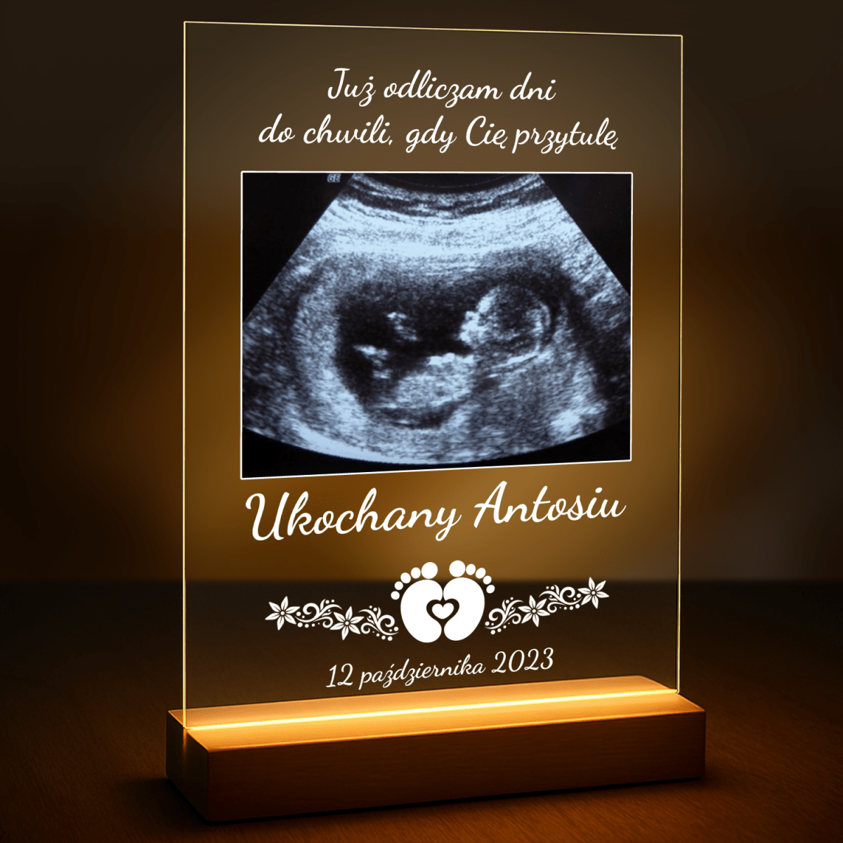 Image of Już odliczam dni - druk na szkle z Twojego zdjęcia - Wymaluj Prezent