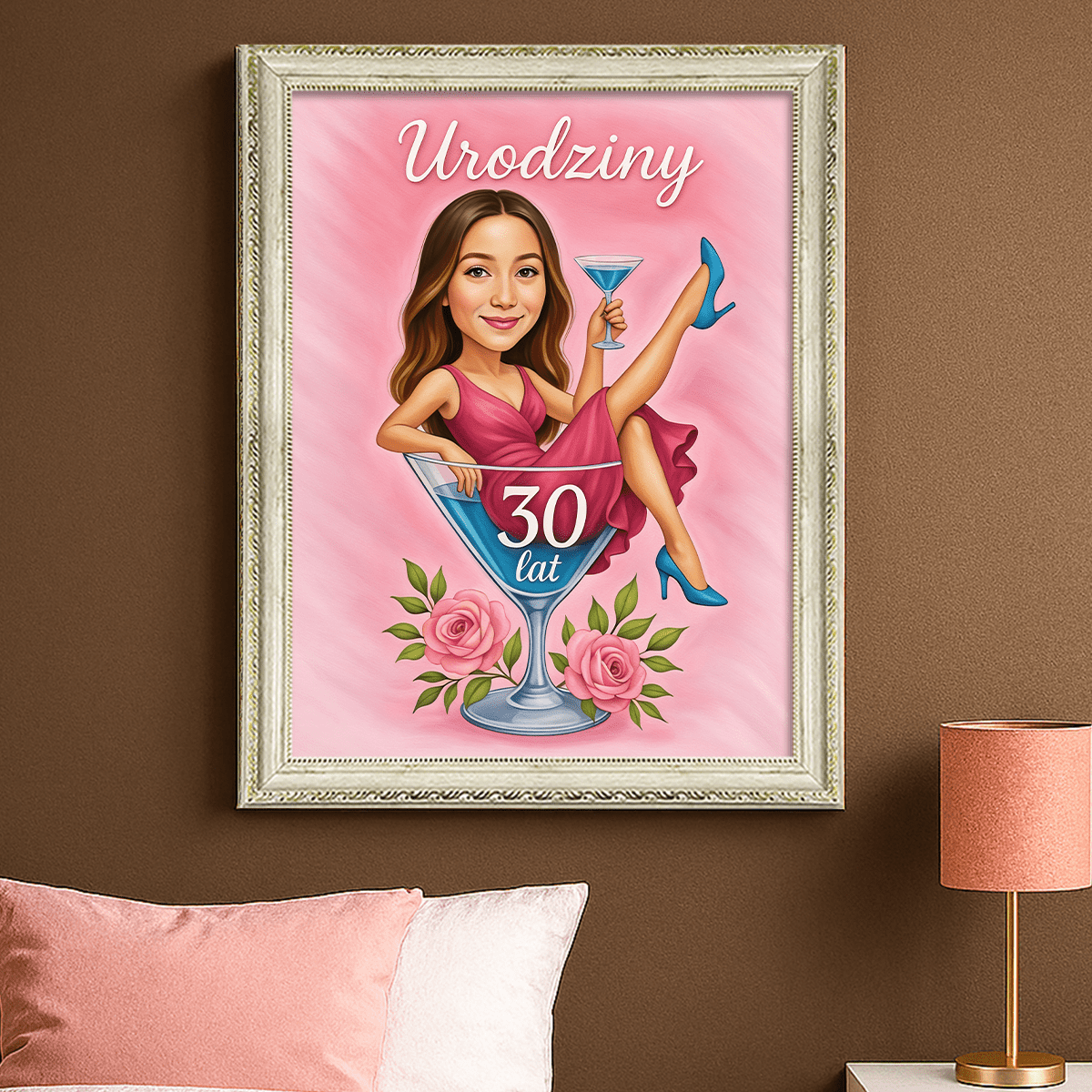 Karykatura na urodziny - obraz na płótnie z Twojego zdjęcia - Wymaluj Prezent