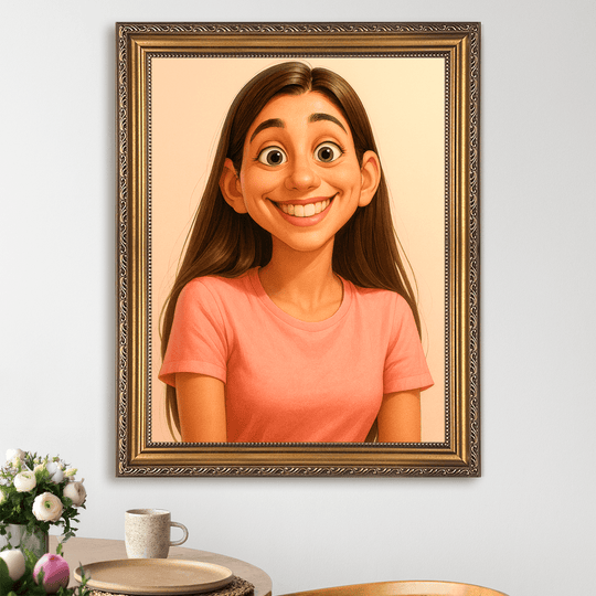 Karykatura w oryginalnym stylu  - obraz na płótnie z Twojego zdjęcia