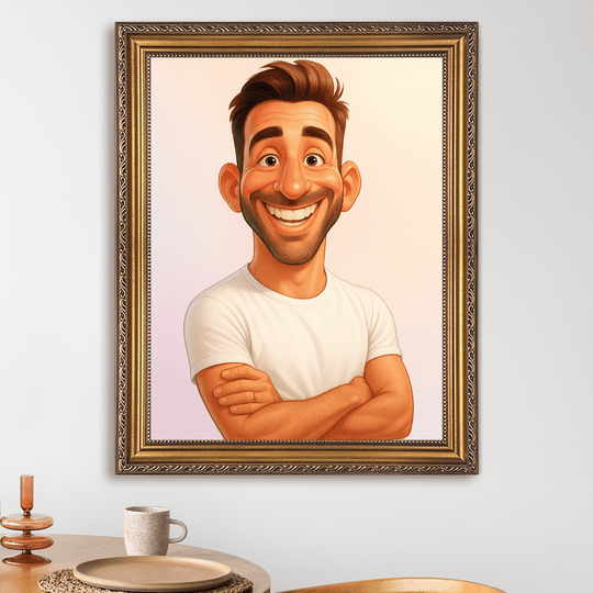 Karykatura w unikalnym stylu - obraz na płótnie z Twojego zdjęcia