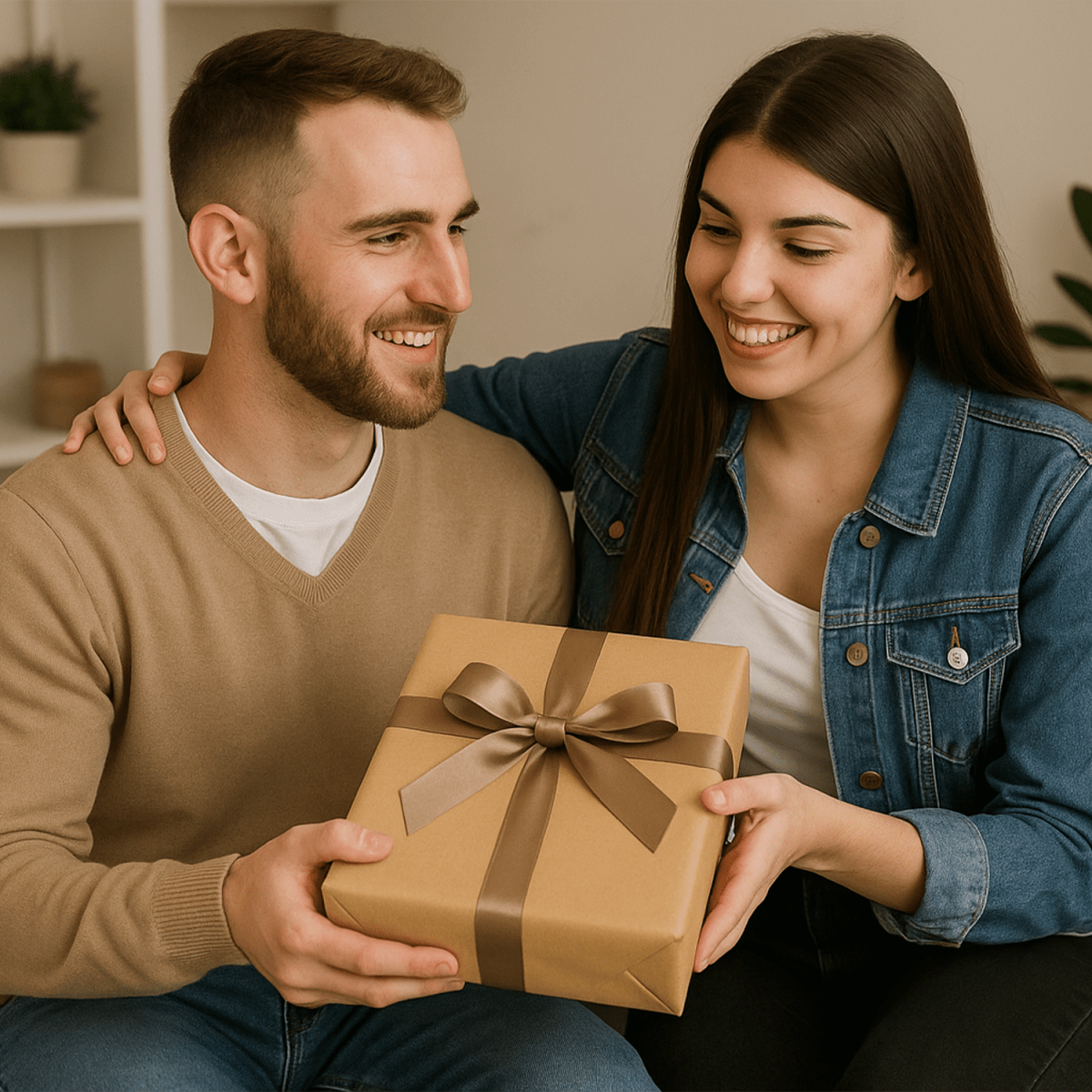 Karykatura zakochanej pary - druk na szkle, portret z Twojego zdjęcia - Wymaluj Prezent