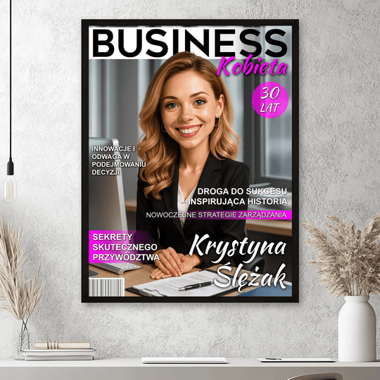 Kobieta biznesu - plakat z Twojego zdjęcia