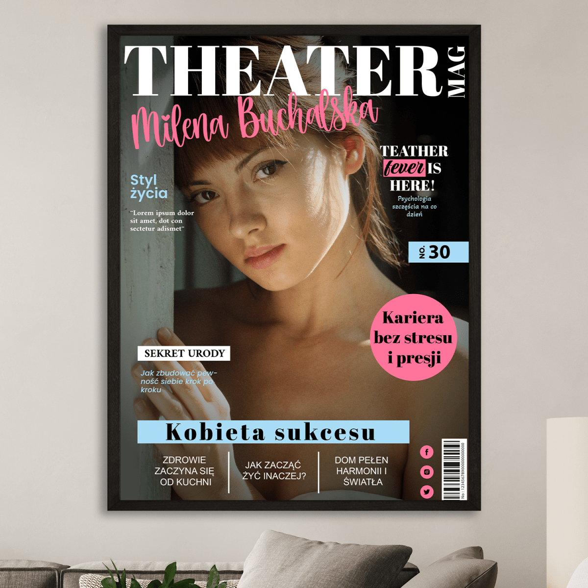 Image of Kobieta, która inspiruje - plakat z Twojego zdjęcia - Wymaluj Prezent