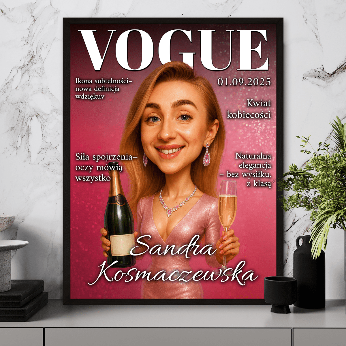 Kobieta, która inspiruje - plakat z Twojego zdjęcia - Wymaluj Prezent
