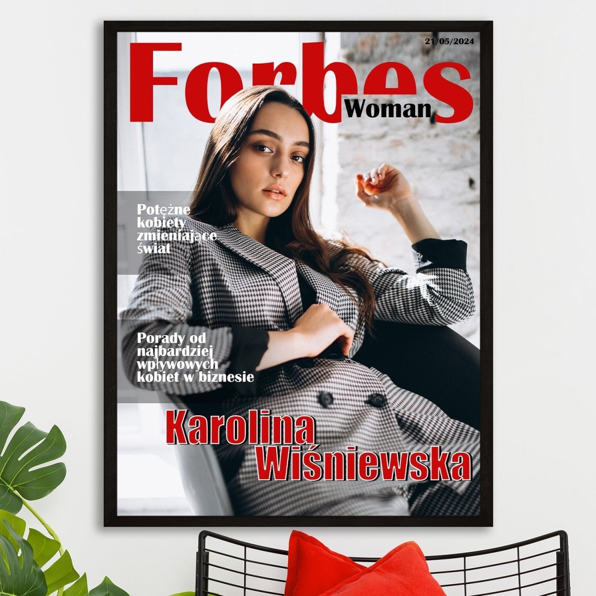 Image of Kobieta zmieniająca świat - plakat z Twojego zdjęcia - Wymaluj Prezent