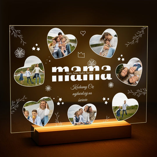 Kochamy Cię najbardziej na świecie - druk na szkle z Twojego zdjęcia