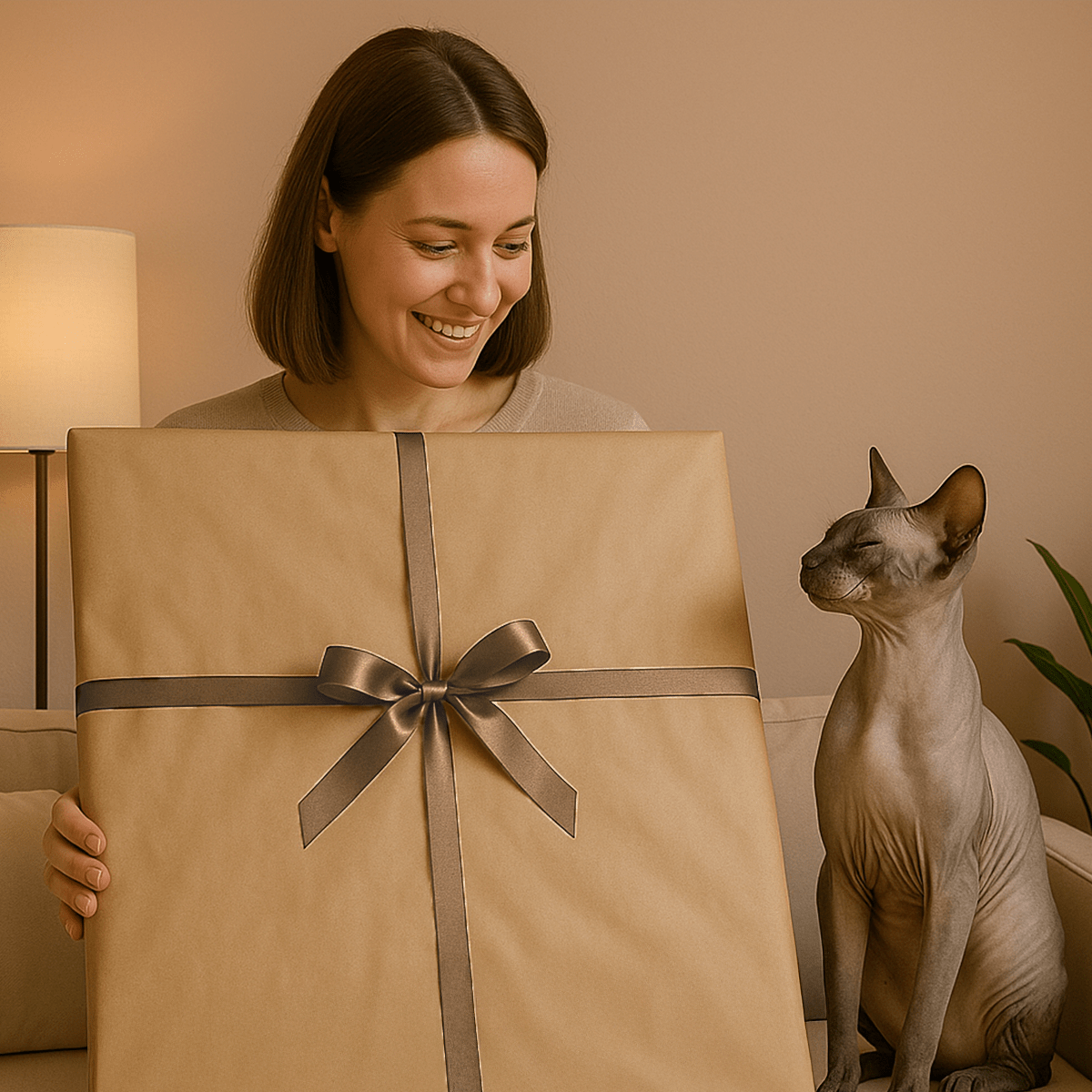 Image of Koci portret - obraz na płótnie z Twojego zdjęcia - Wymaluj Prezent