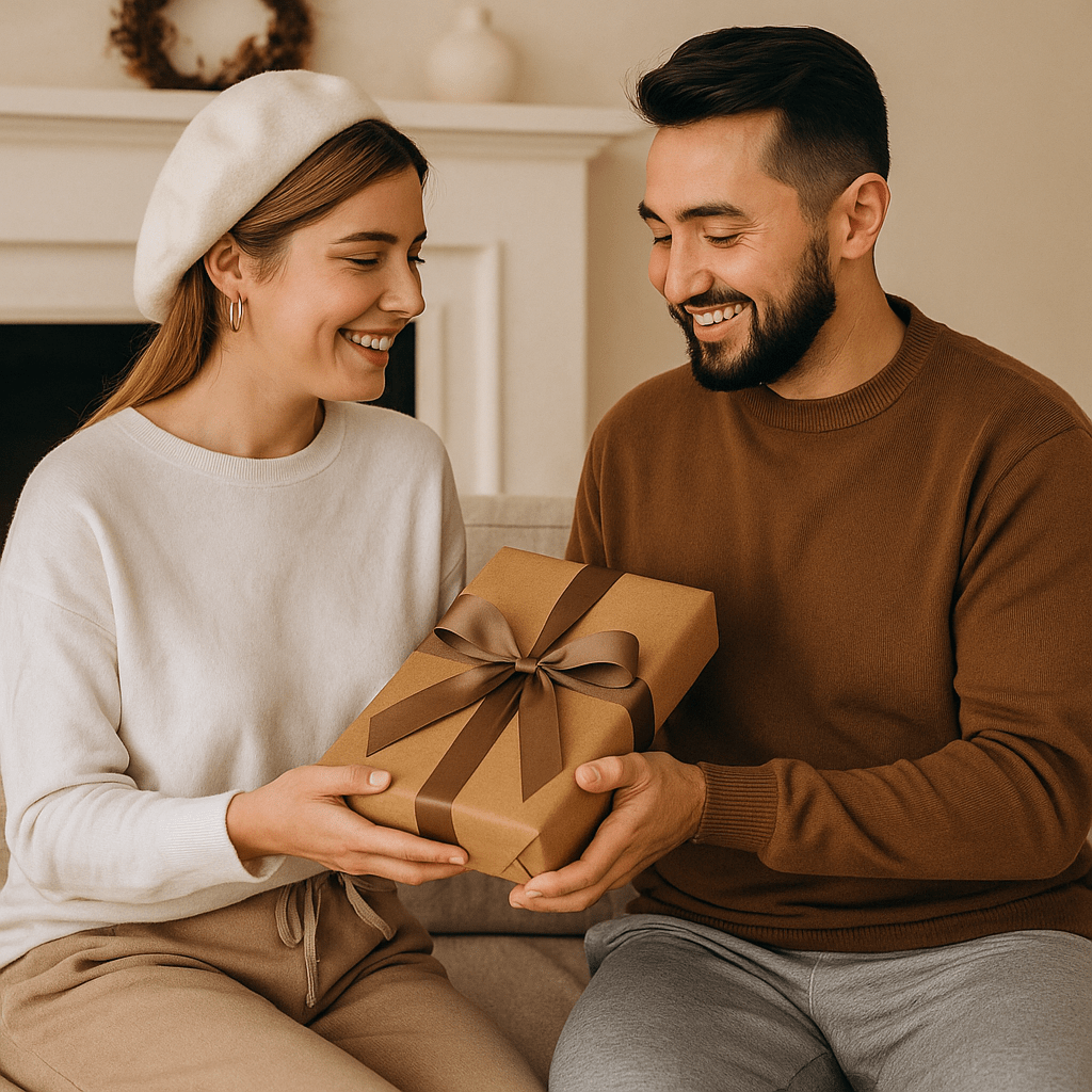 Kolaż dziewięciu zdjęć pary + tekst - druk na szkle z Twoich zdjęć - Wymaluj Prezent