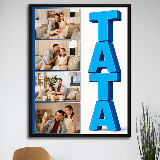 Kolaż zdjęć dla taty - plakat z Twojego zdjęcia