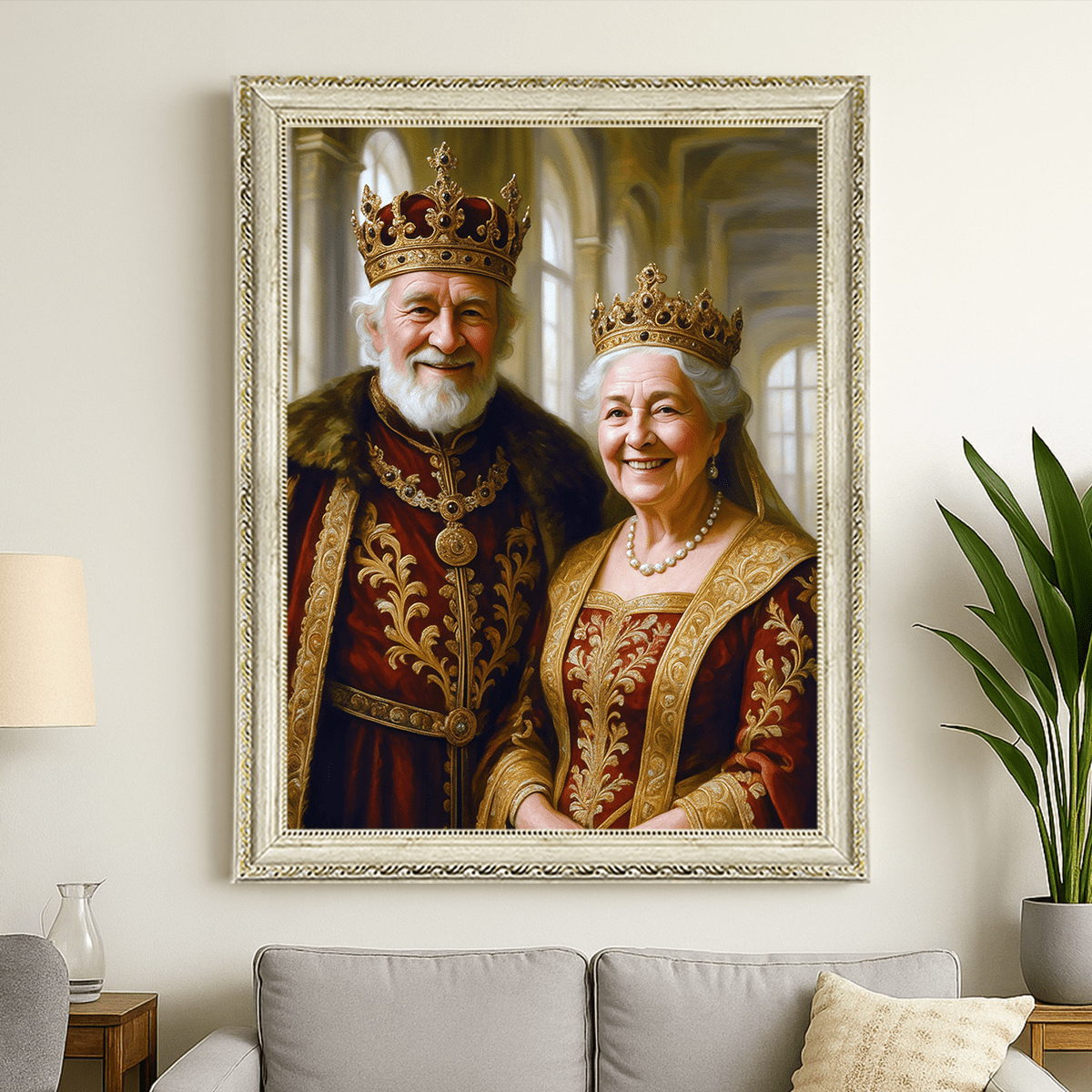 Image of Król i królowa - obraz na płótnie z Twojego zdjęcia - Wymaluj Prezent
