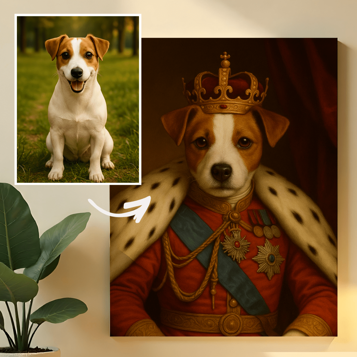 Image of Królewski pupil - obraz na płótnie z Twojego zdjęcia - Wymaluj Prezent