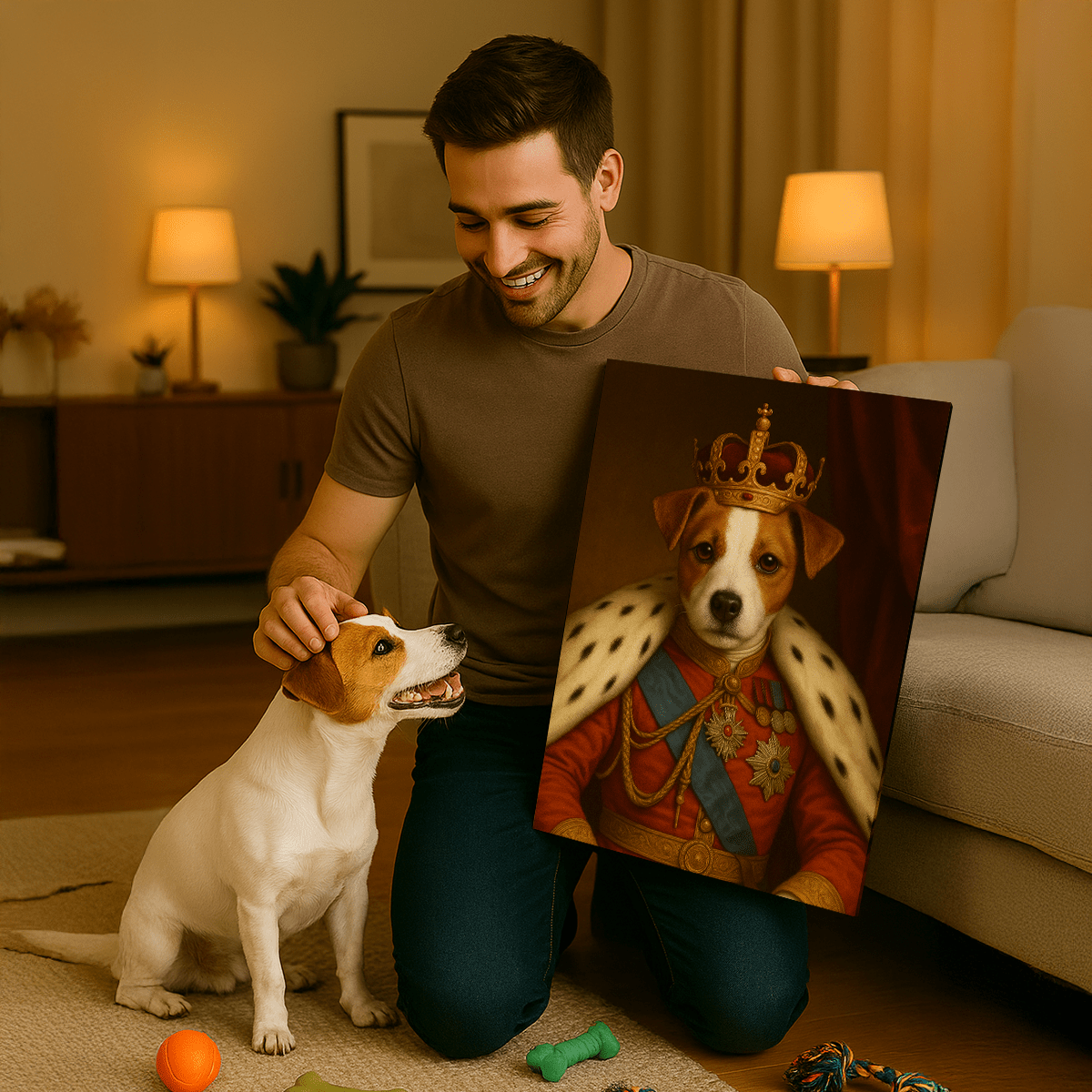 Królewski pupil - obraz na płótnie z Twojego zdjęcia - Wymaluj Prezent