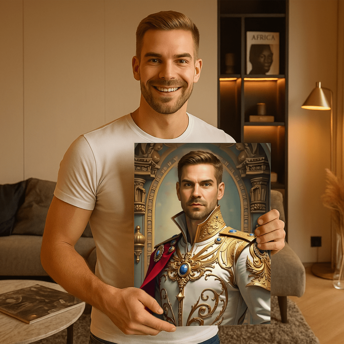 Image of Książęcy portret - obraz na płótnie z Twojego zdjęcia - Wymaluj Prezent