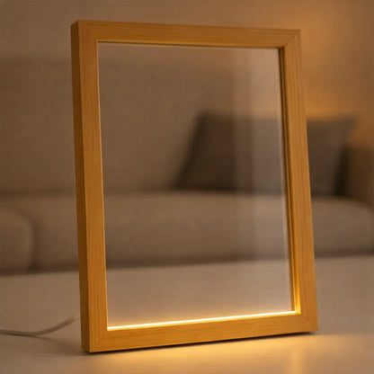 Ramka drewniana z LED
