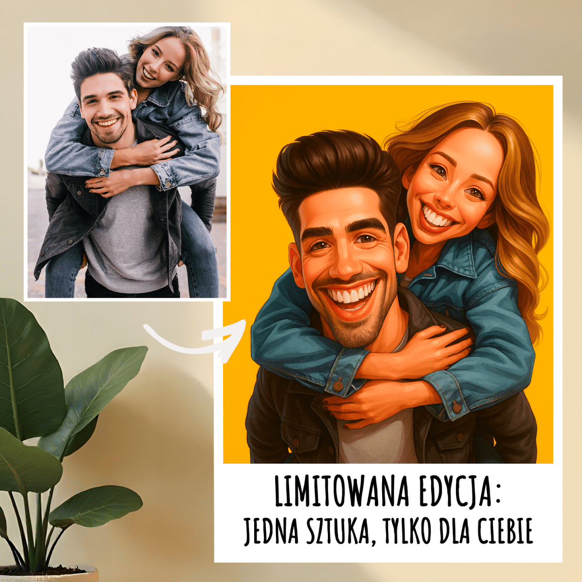 Image of Limitowana edycja - druk na szkle, portret z Twojego zdjęcia - Wymaluj Prezent