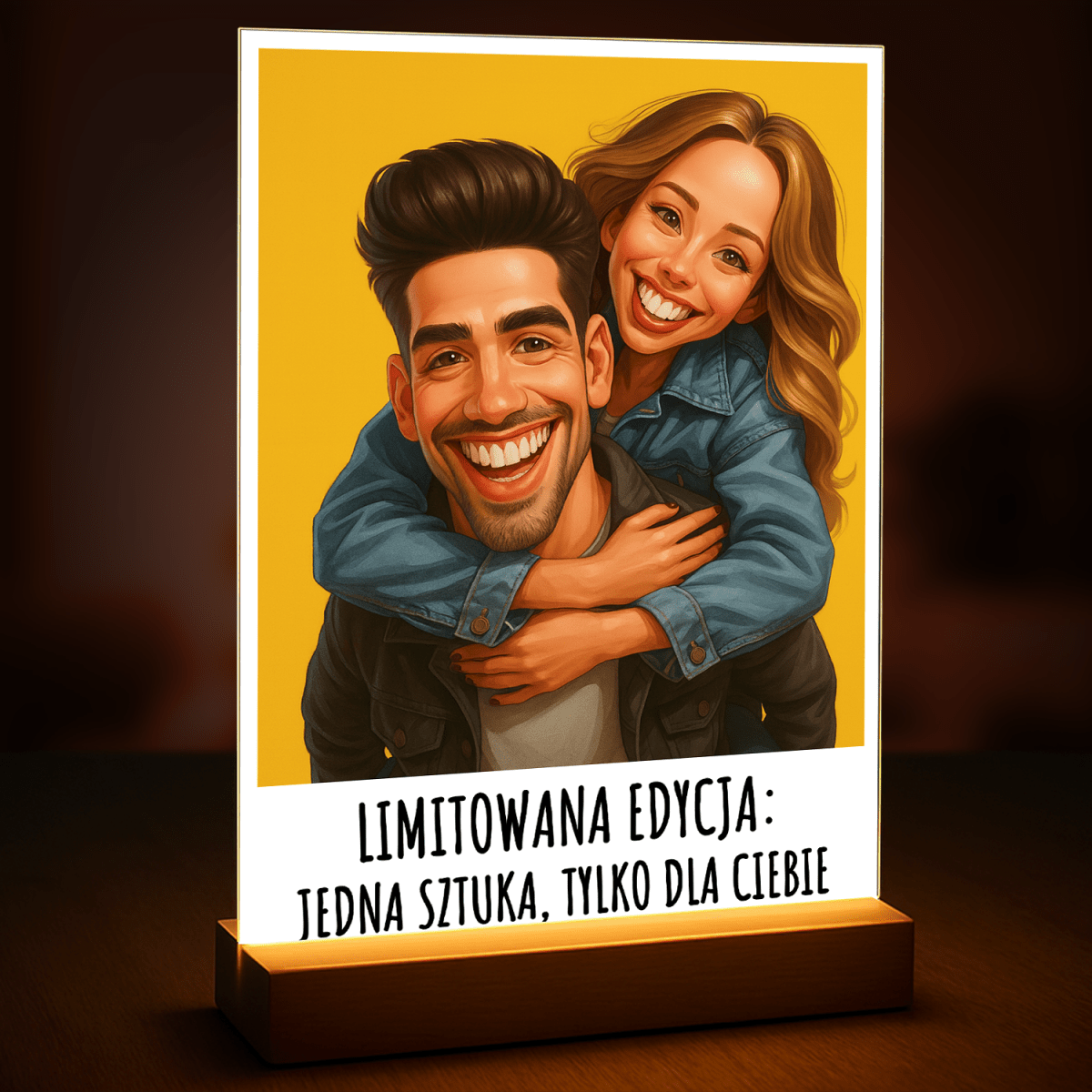 Limitowana edycja - druk na szkle, portret z Twojego zdjęcia - Wymaluj Prezent