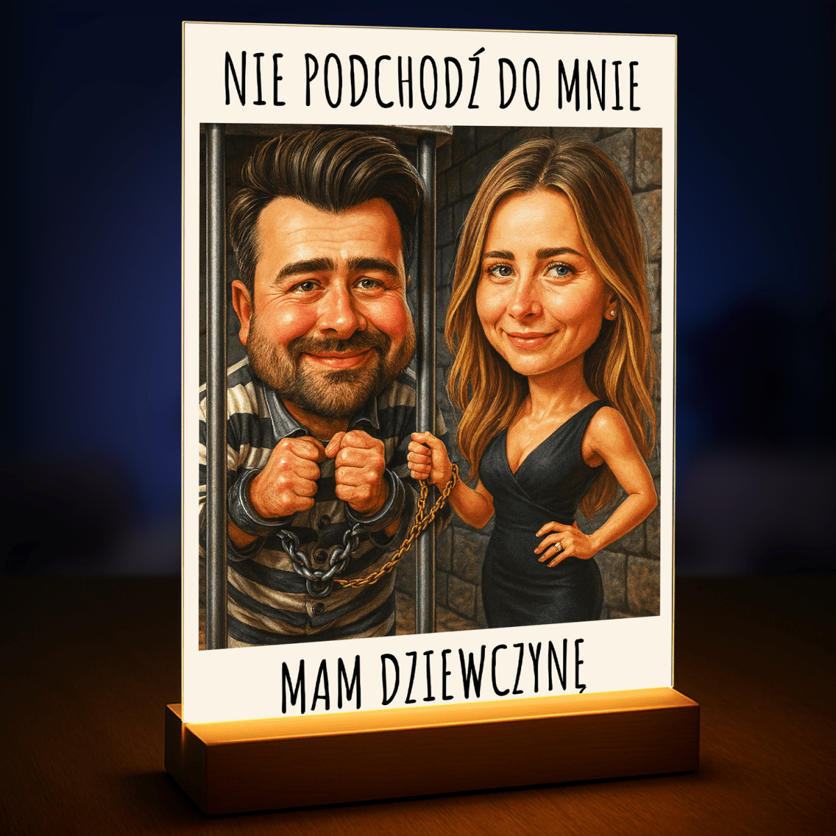 Mam dziewczynę - druk na szkle, portret z Twojego zdjęcia - Wymaluj Prezent