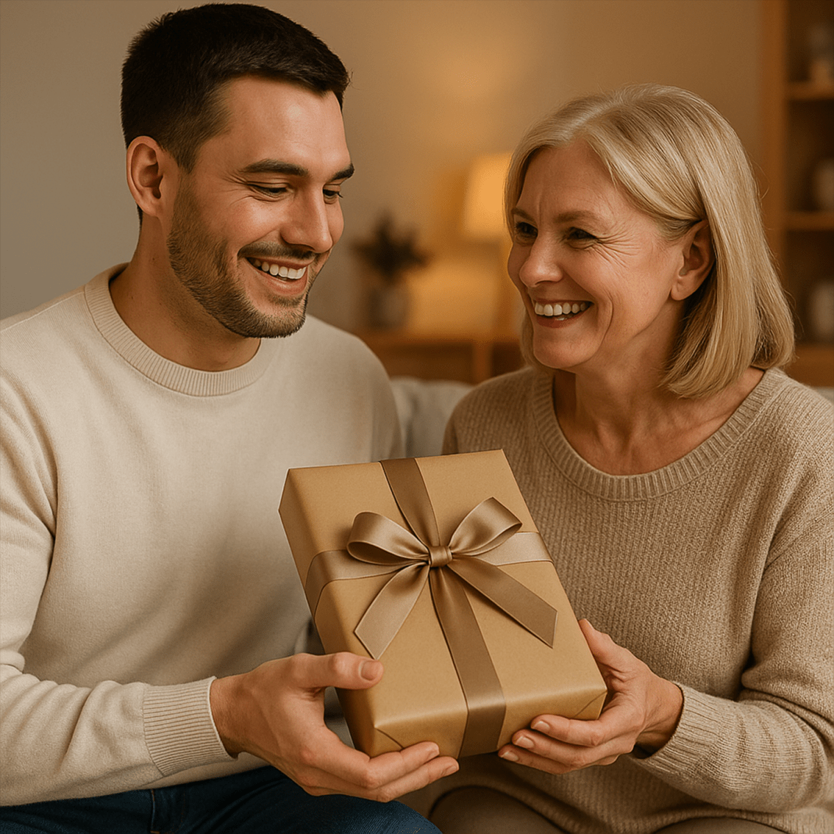 Mama z synem - druk na szkle, portret z Twojego zdjęcia - Wymaluj Prezent