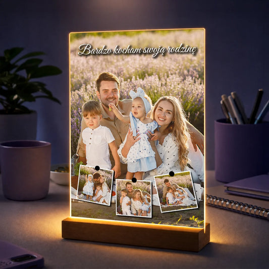 Pomysł na prezent dla rodziców na Dzień Matki i Dzień Ojca – kolaż zdjęć na szkle rodzinne momenty