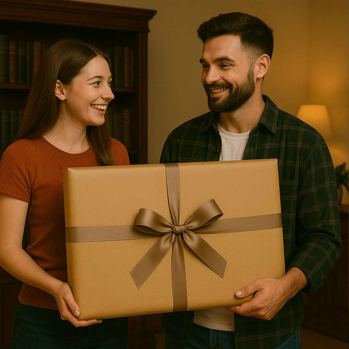 Image of Mężczyzna z koniem - obraz na płótnie z Twojego zdjęcia - Wymaluj Prezent