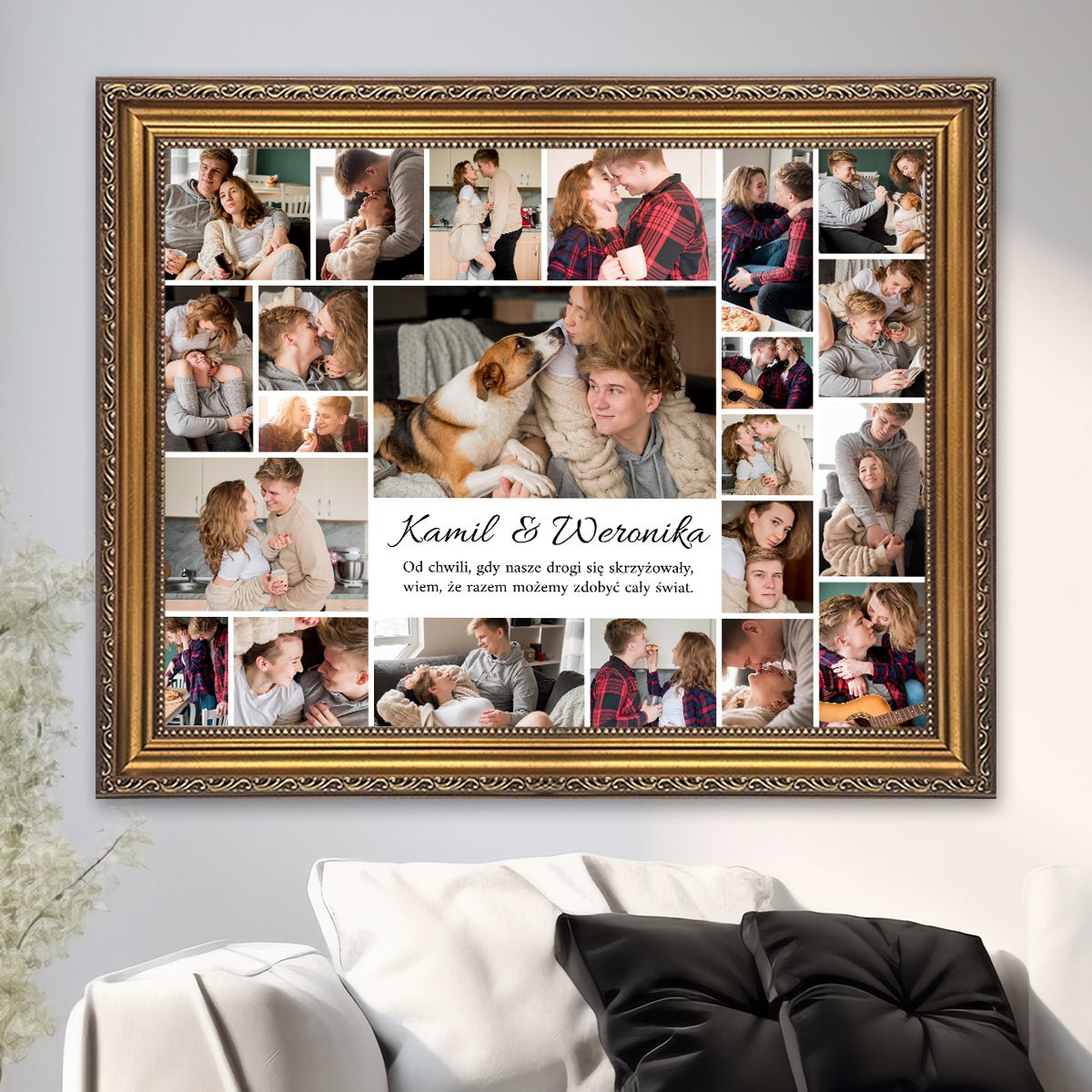 Miłość idealna - kolaż na płótnie z Twojego zdjęcia - Wymaluj Prezent