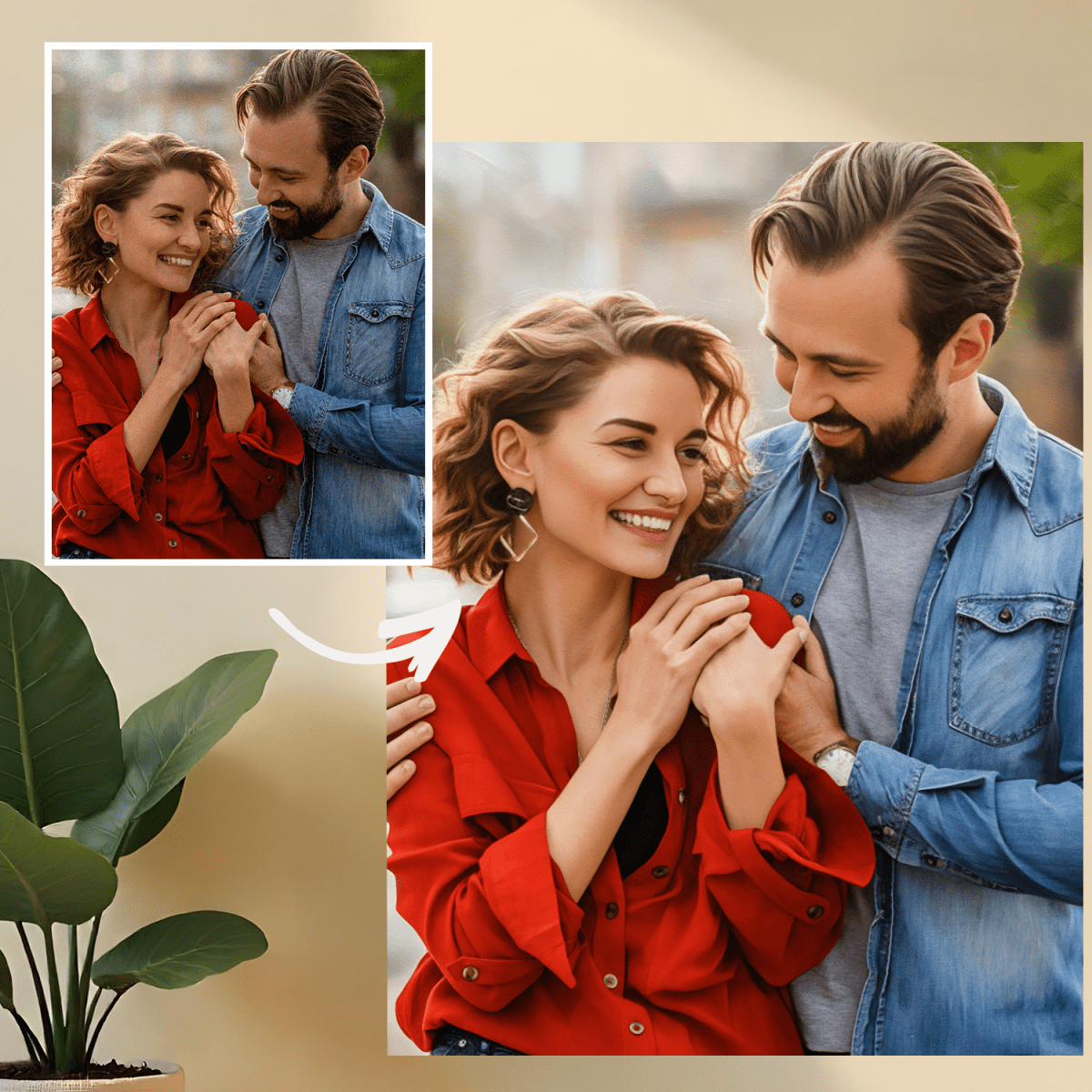 Image of Miłość w każdej klatce - druk na szkle, portret z Twojego zdjęcia - Wymaluj Prezent