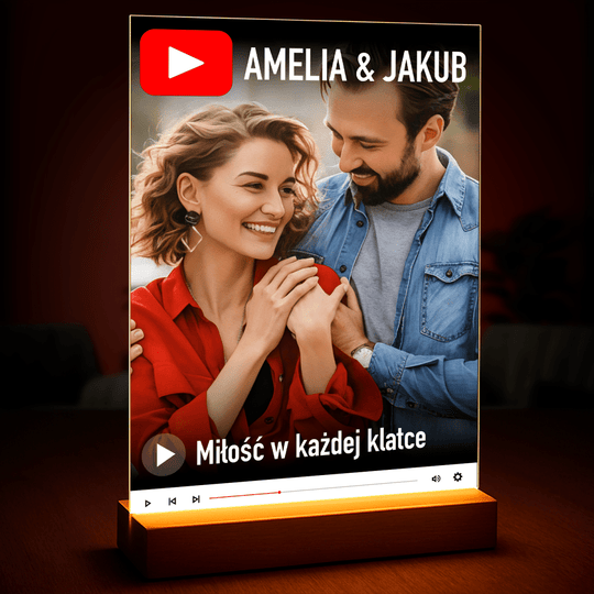 Miłość w każdej klatce - druk na szkle, portret z Twojego zdjęcia