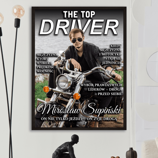 Motocyklista - plakat z Twojego zdjęcia