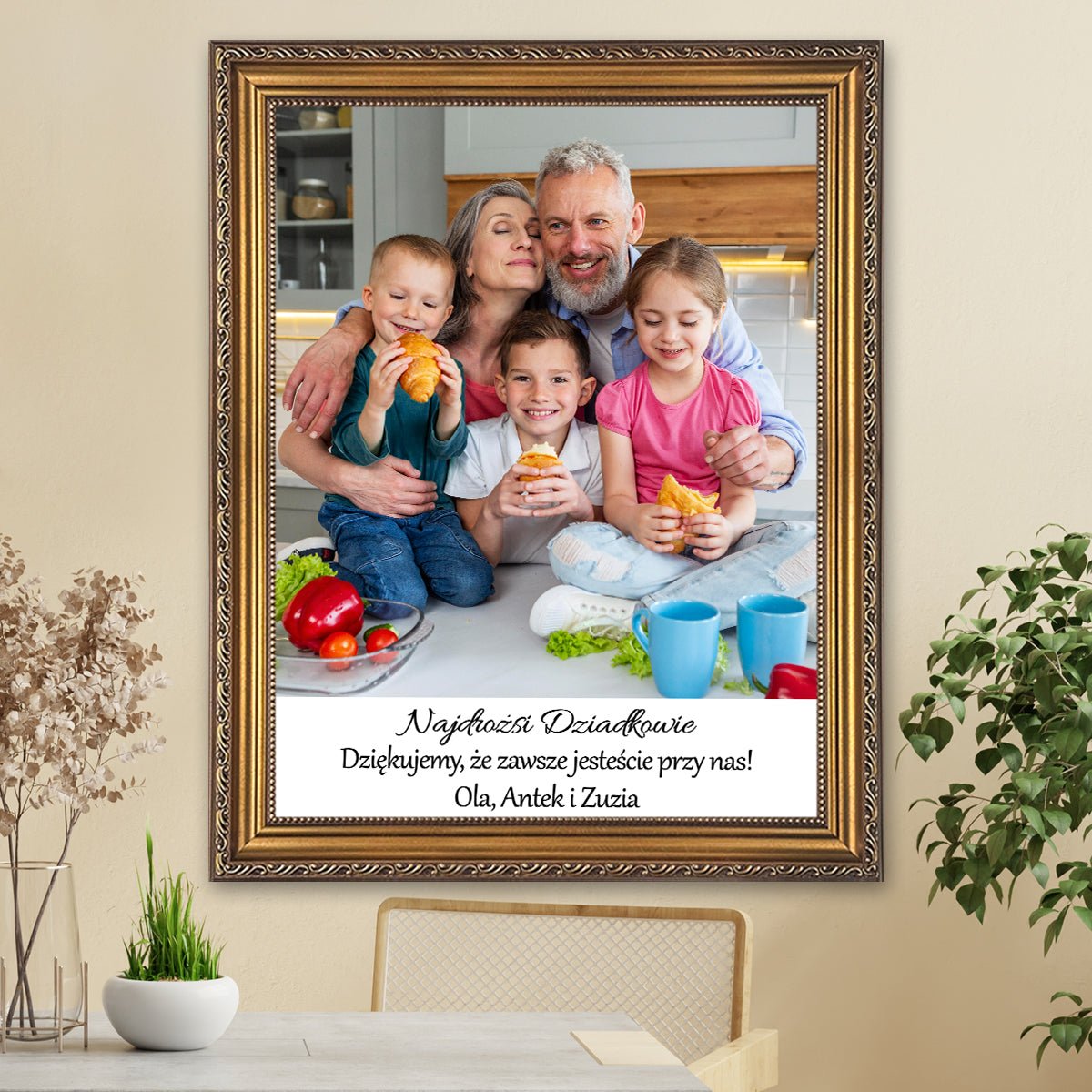 Najdrożsi dziadkowie - zdjęcie na płótnie - Wymaluj Prezent