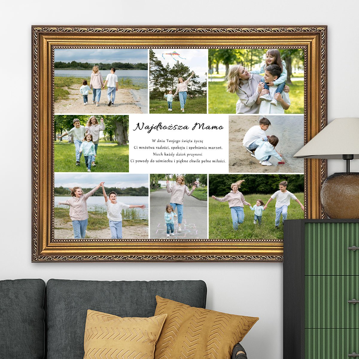 Image of Najdroższa Mamo - kolaż na płótnie z Twojego zdjęcia - Wymaluj Prezent