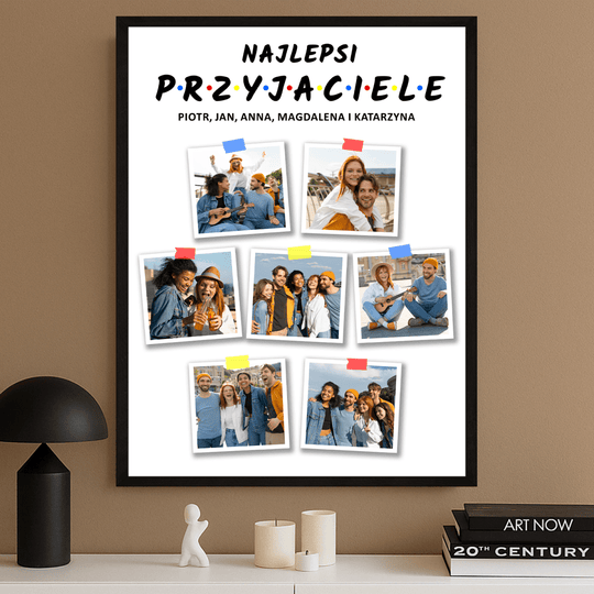 Najlepsi przyjaciele kolaż - plakat z Twojego zdjęcia