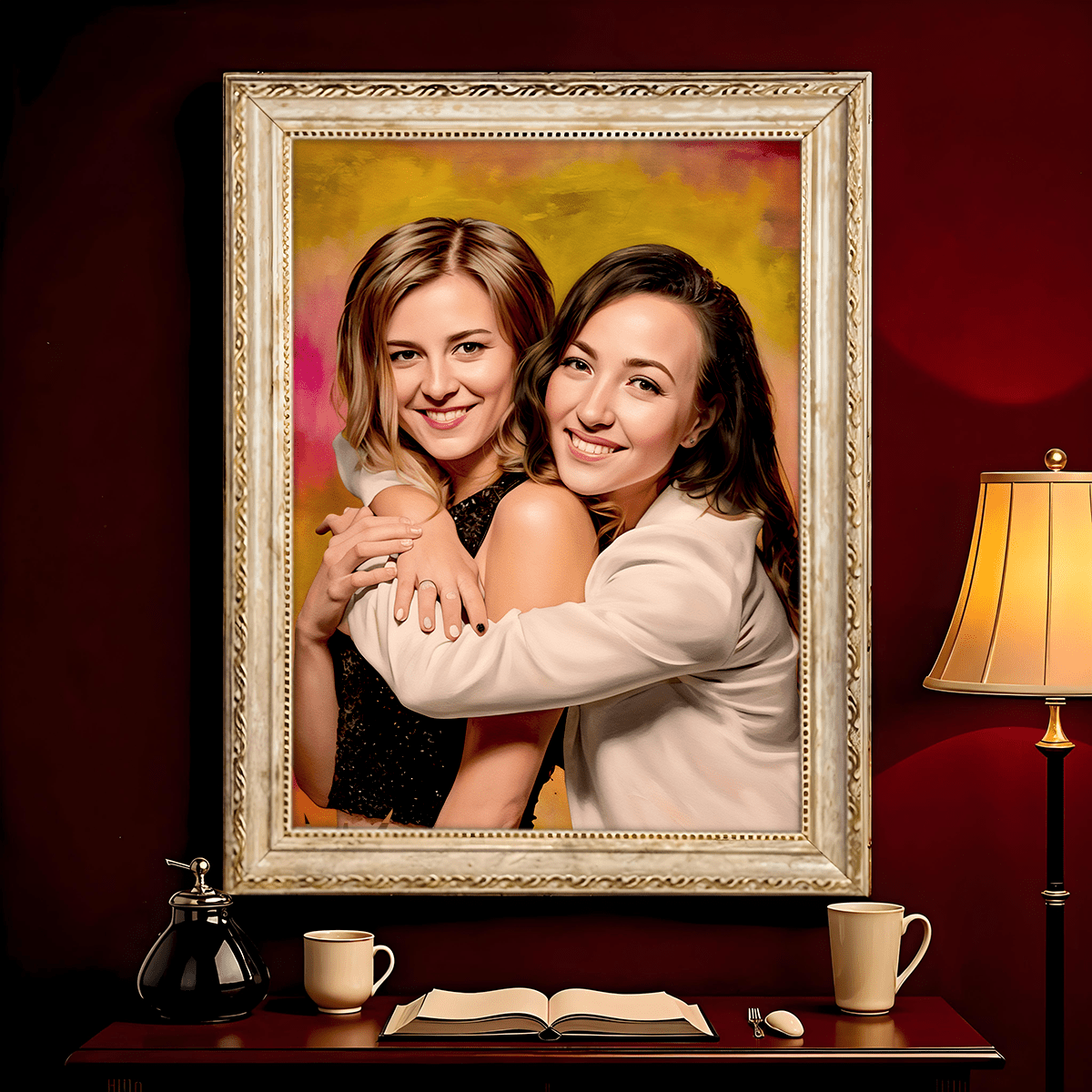 Image of Najlepsze przyjaciółki - obraz na płótnie z Twojego zdjęcia - Wymaluj Prezent