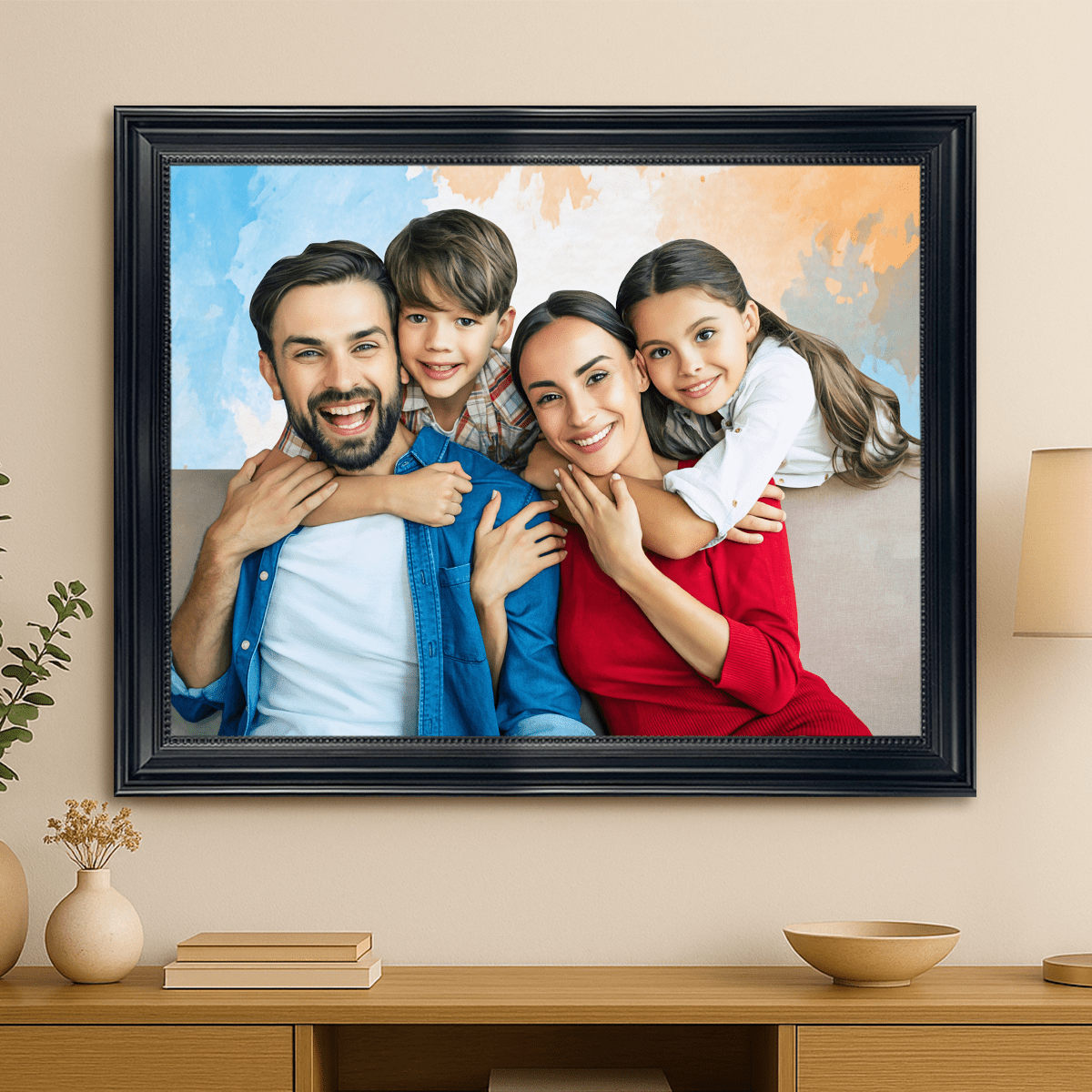 Image of Nasza rodzina - obraz na płótnie z Twojego zdjęcia - Wymaluj Prezent