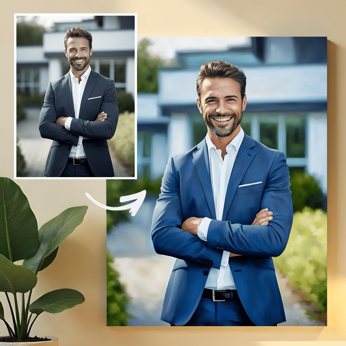 Image of Okładka Forbse - druk na szkle, portret z Twojego zdjęcia - Wymaluj Prezent